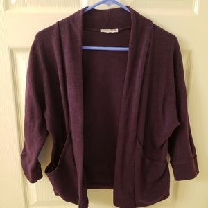 Purple 3/4 sleeve sweater